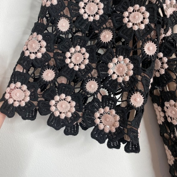 Kate Spade Dress 00 Lace Crochet Overlay Daisy Boho Preppy Holiday Formal Church - Picture 3 of 11